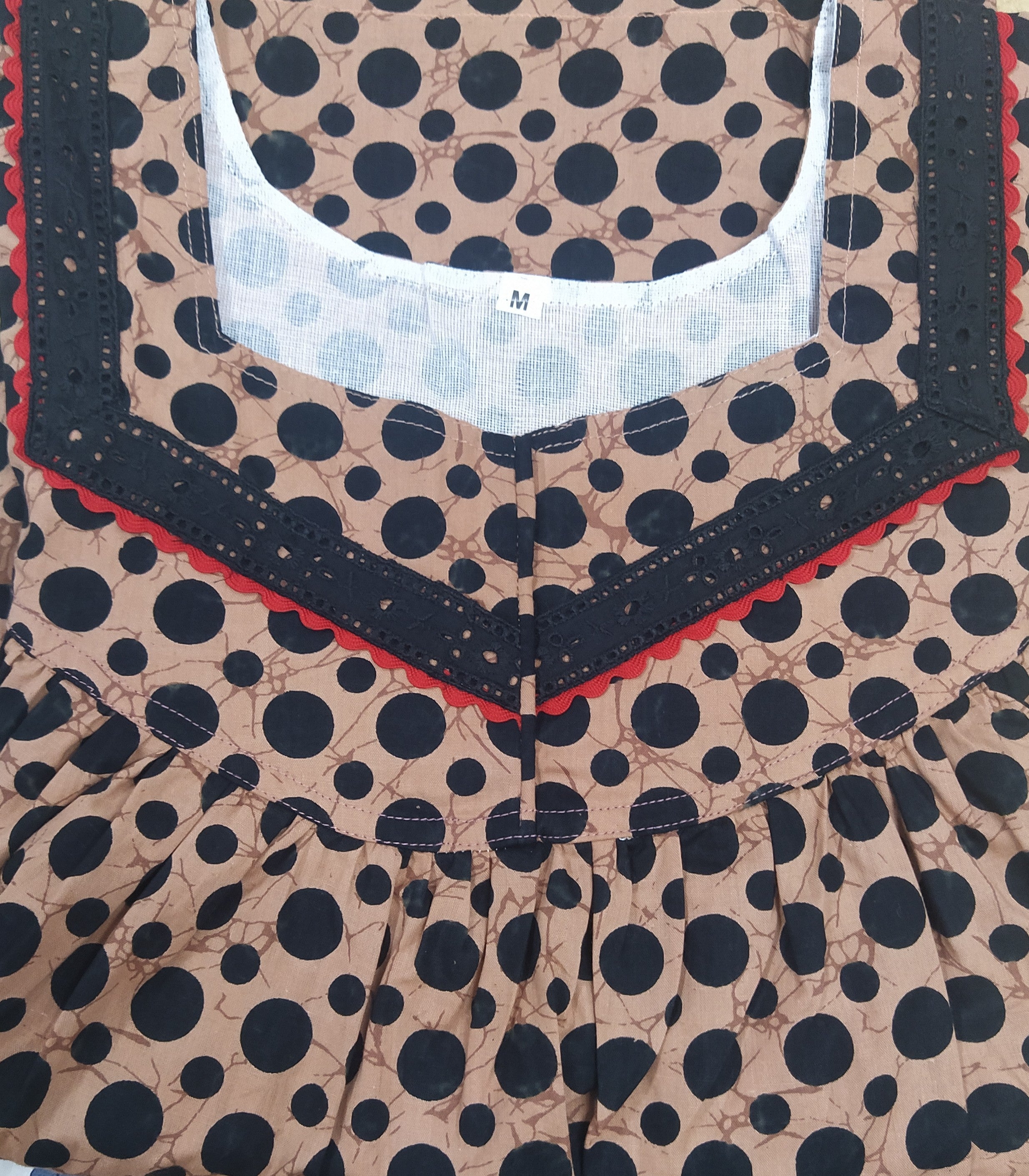 Cotton With Pockets, No Open Medium Printed Nighty
