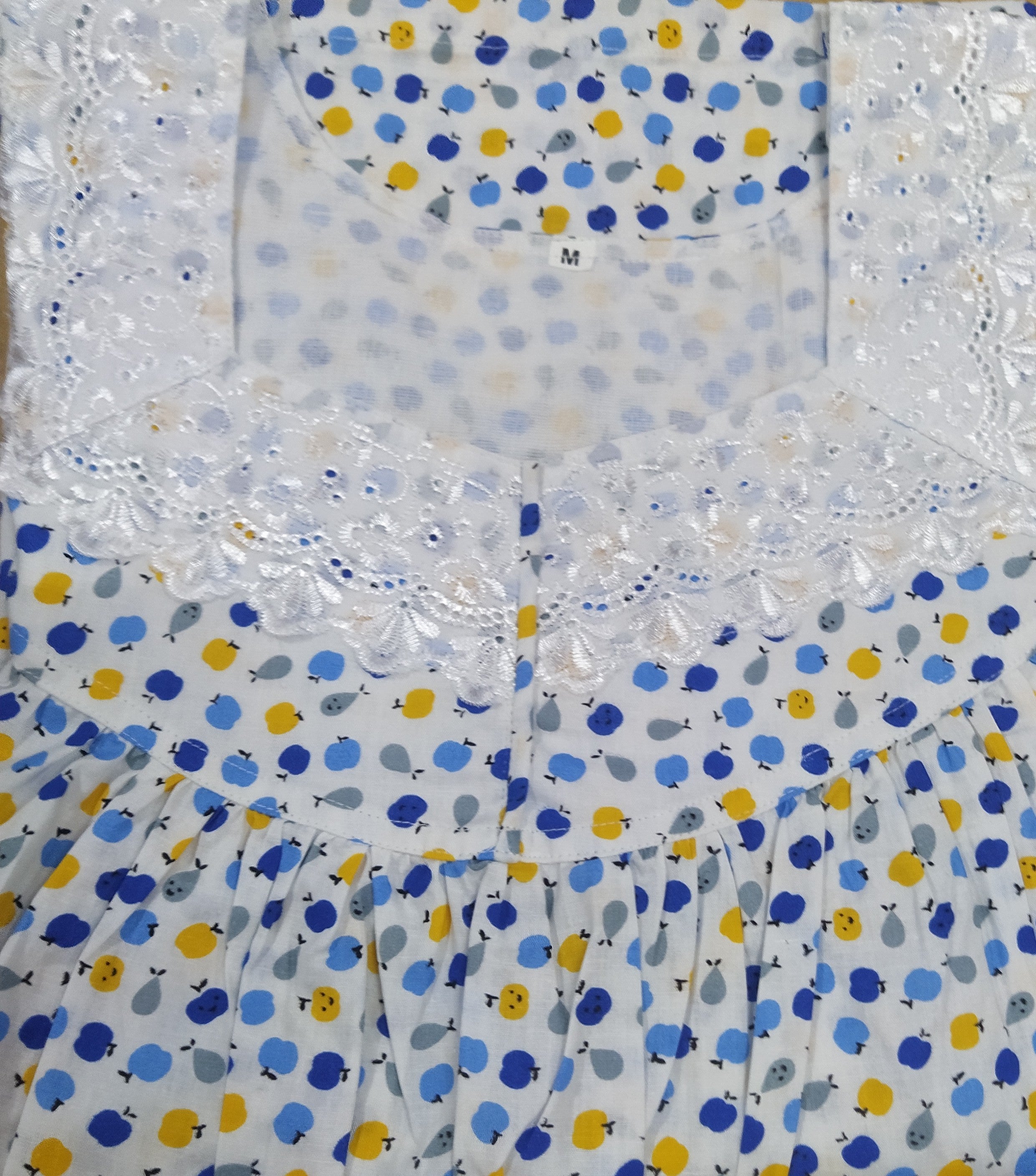 Cotton With Pockets, No Open Medium Printed Nighty