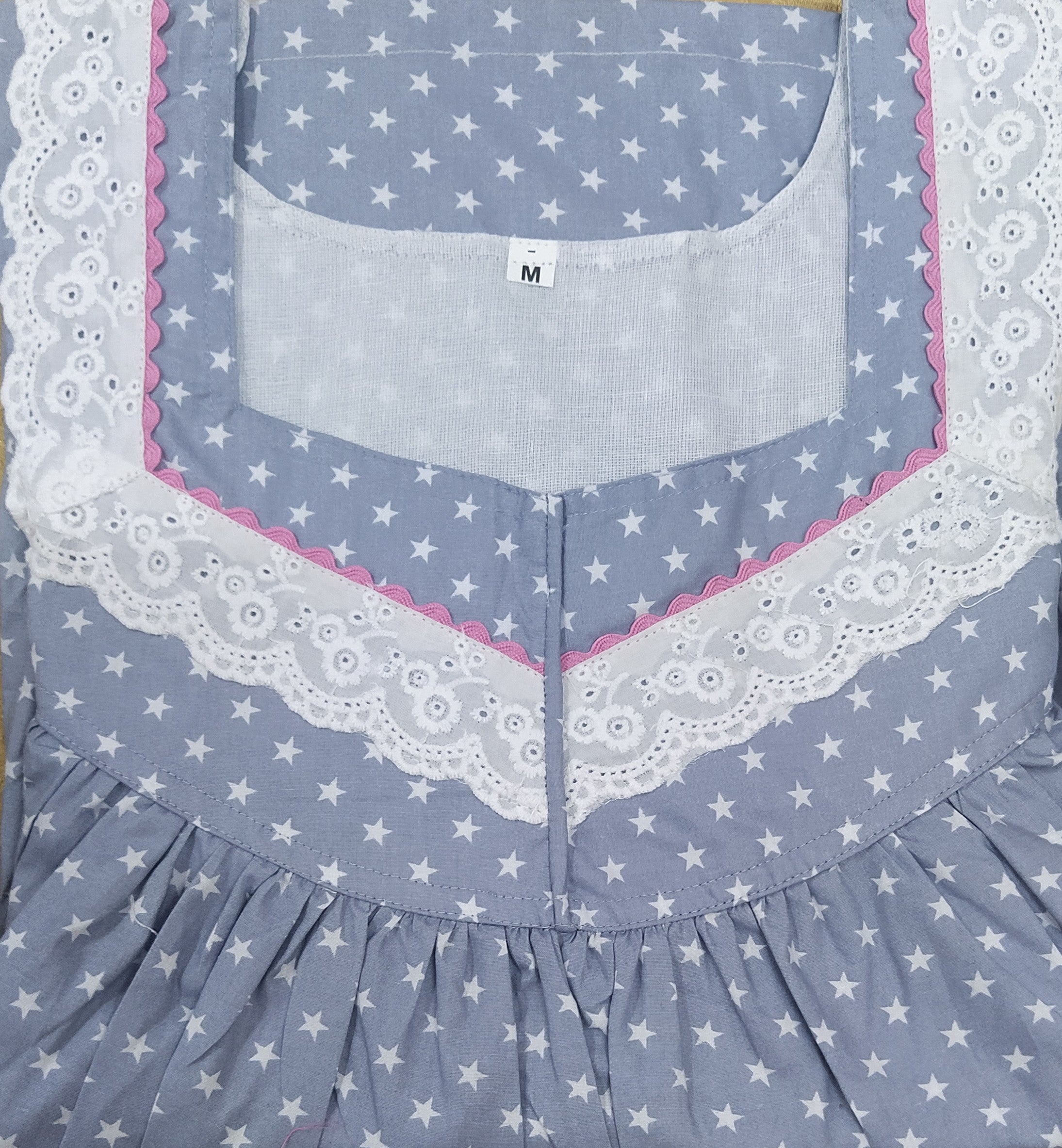 Cotton No Open Medium Printed Nighty