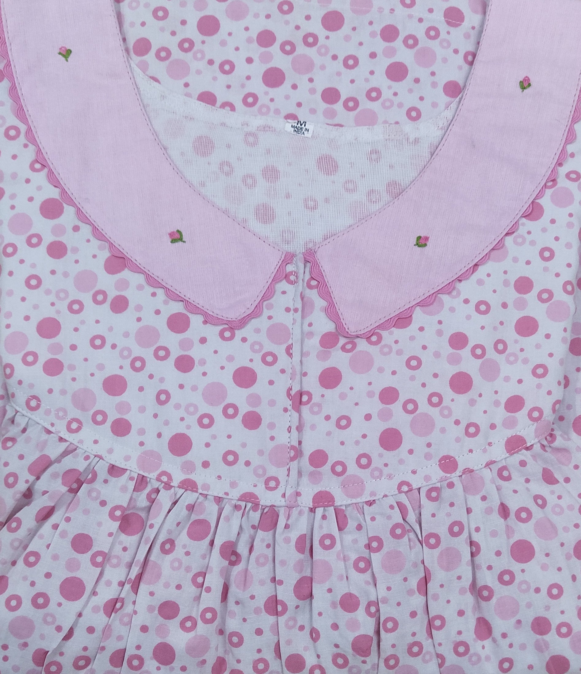 Cotton With Pockets, No Open Medium Printed Nighty