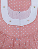 Cotton With Pockets, Half Open Medium Printed Nighty