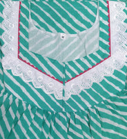 Soft Cotton With Pockets, No Open Medium Printed Nighty