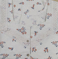 Cotton A-line churidar cut, With Pockets, Half Open Large Printed Nighty