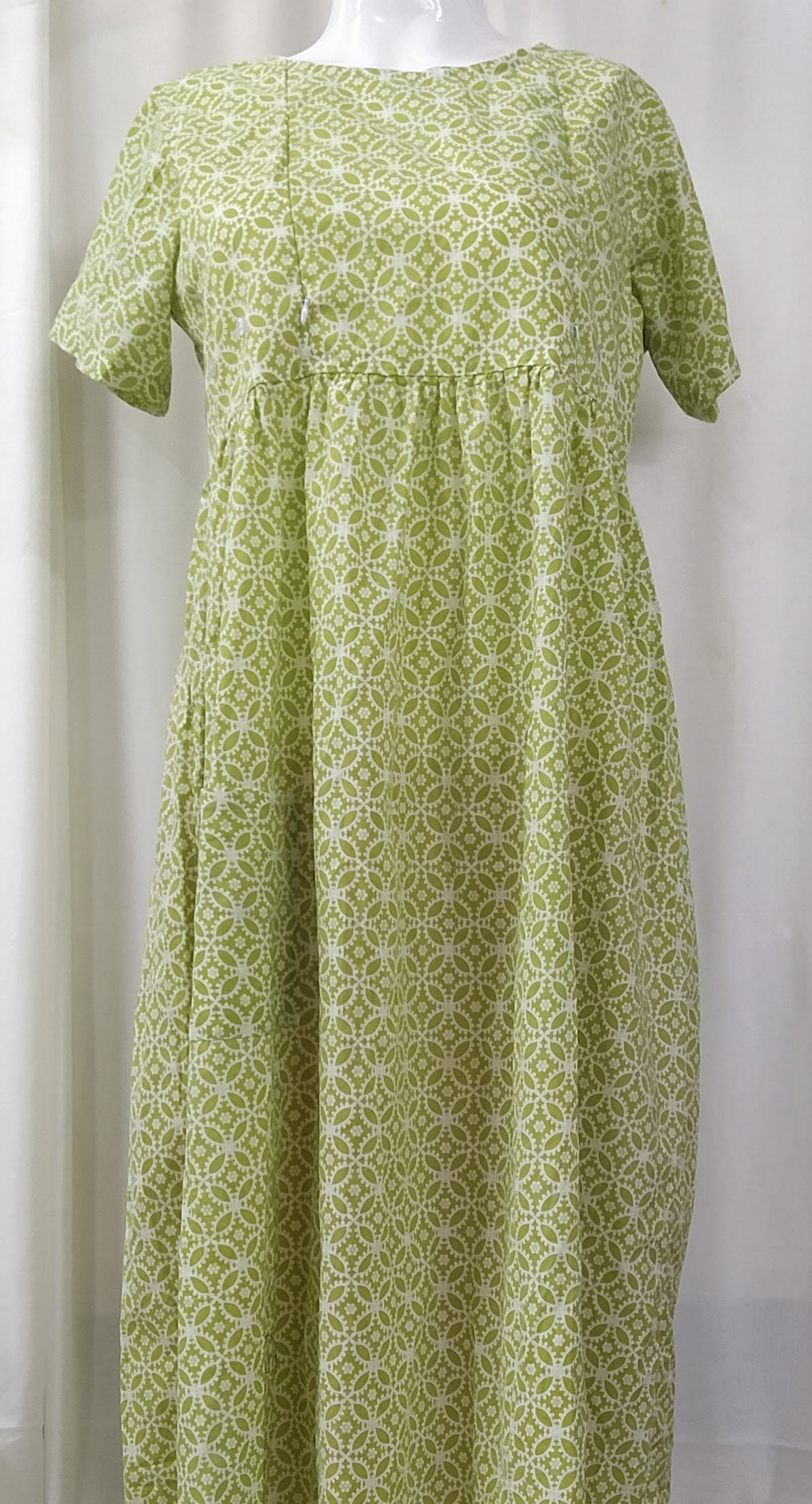 Cotton Side zip, With Pockets, No Open Small Printed Maternity Wear