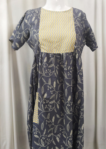 Soft Cotton Side zip, With Pockets, No Open Medium Printed Maternity Wear
