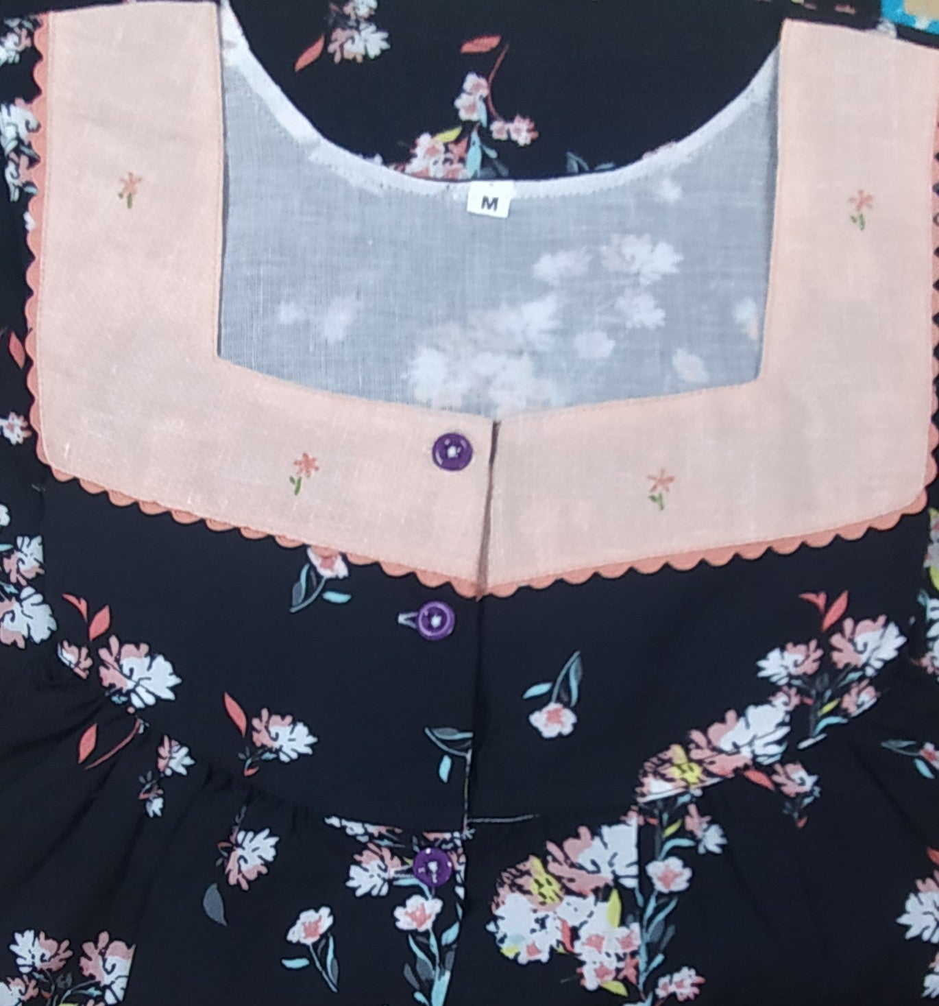 Rayon Full Open Medium Printed Nighty
