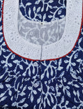 Cotton With Pockets, Half Open Medium Printed Nighty