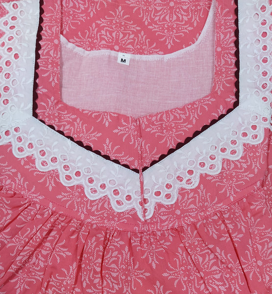 Soft Cotton With Pockets, No Open Medium Printed Nighty