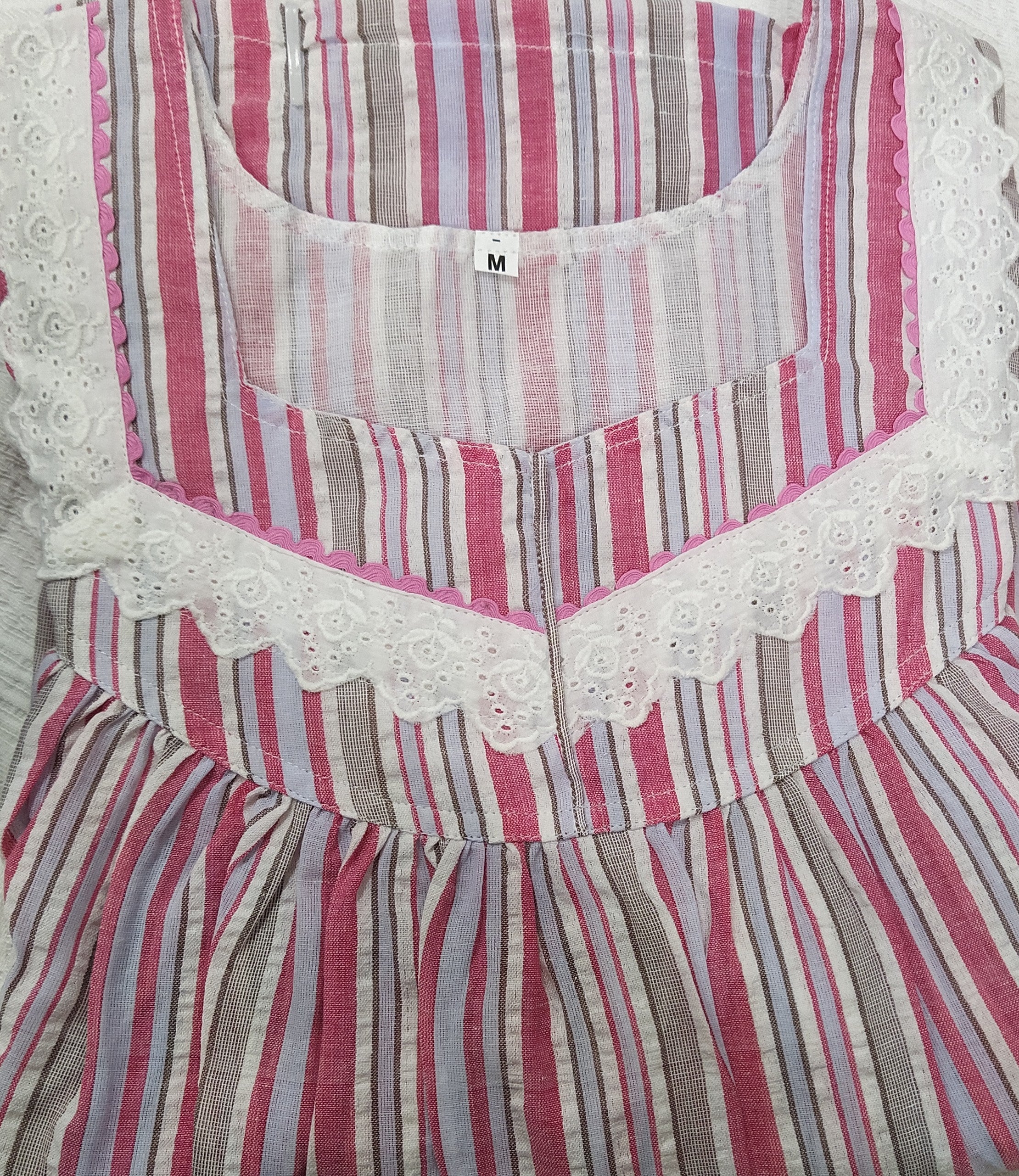 Bantex With Pockets, No Open Medium Printed Nighty