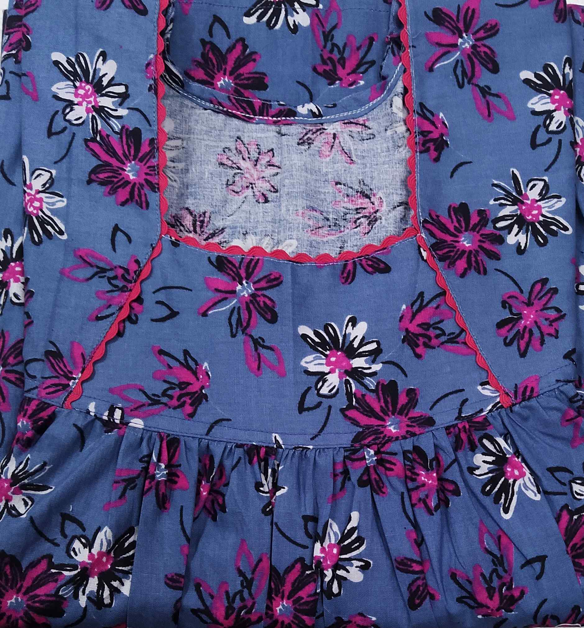 Cotton No Open Medium Printed Nighty