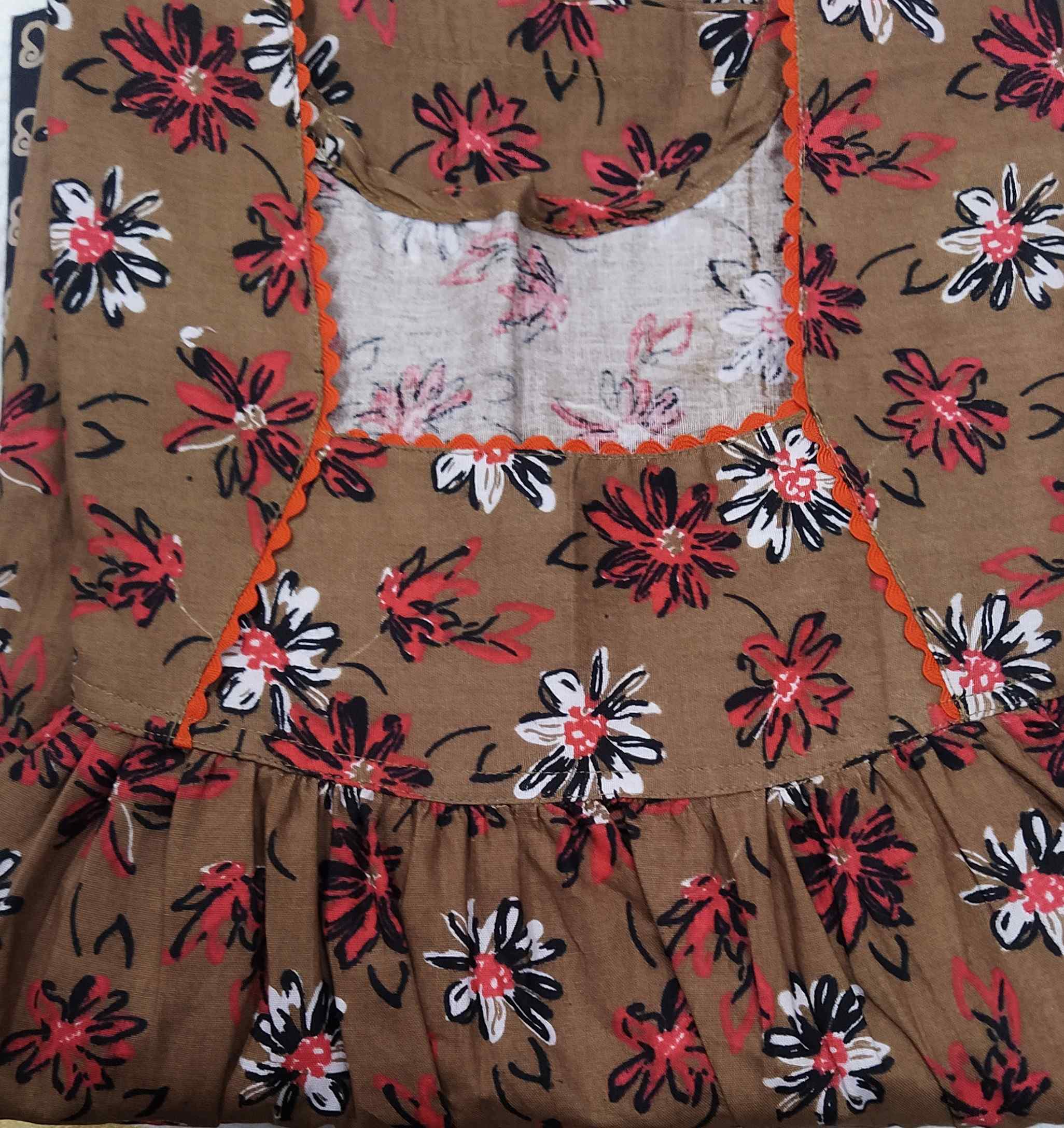 Cotton No Open Medium Printed Nighty