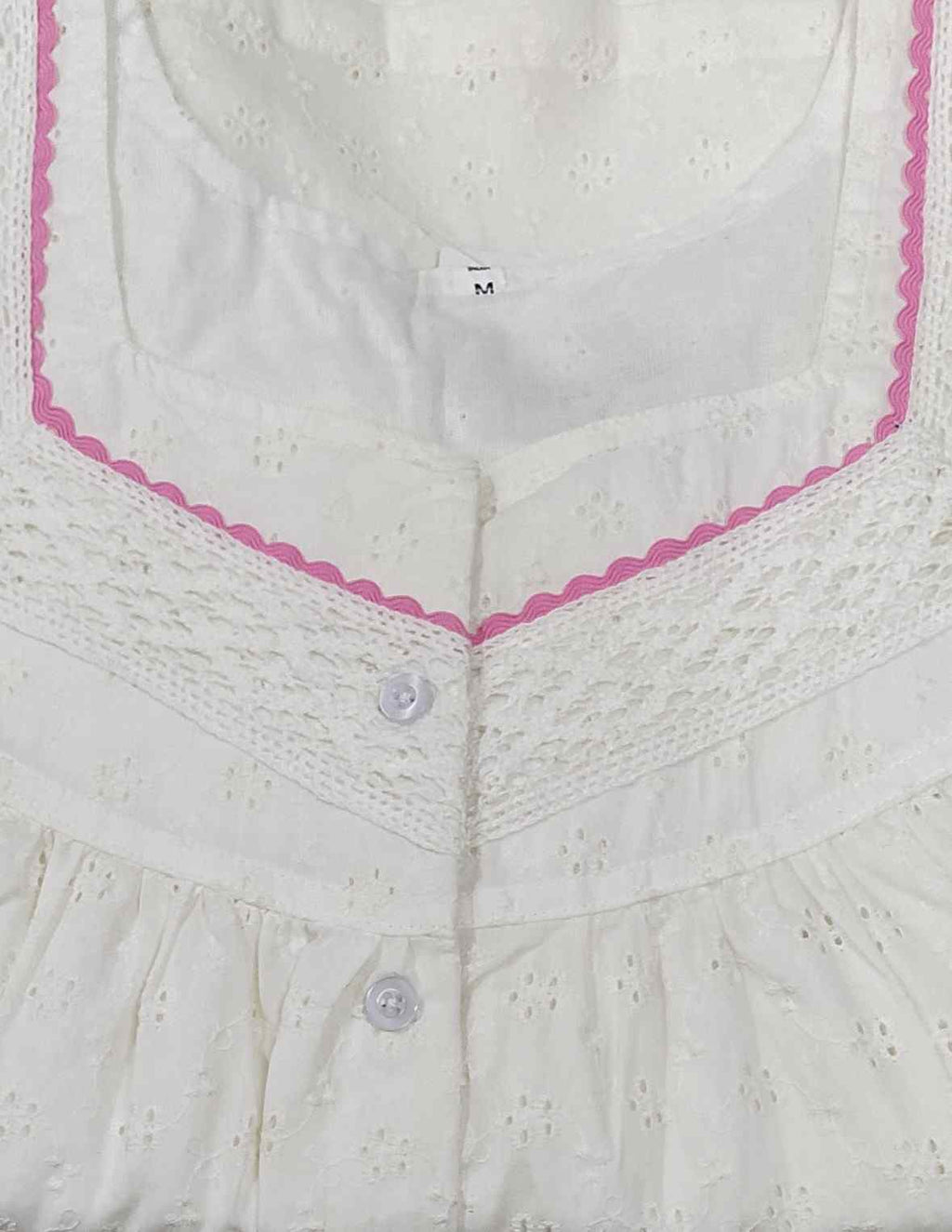 Hacoba With Pockets, Half Open Medium Printed Nighty