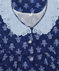 Soft Cotton With Pockets, Half Open Medium Printed Nighty