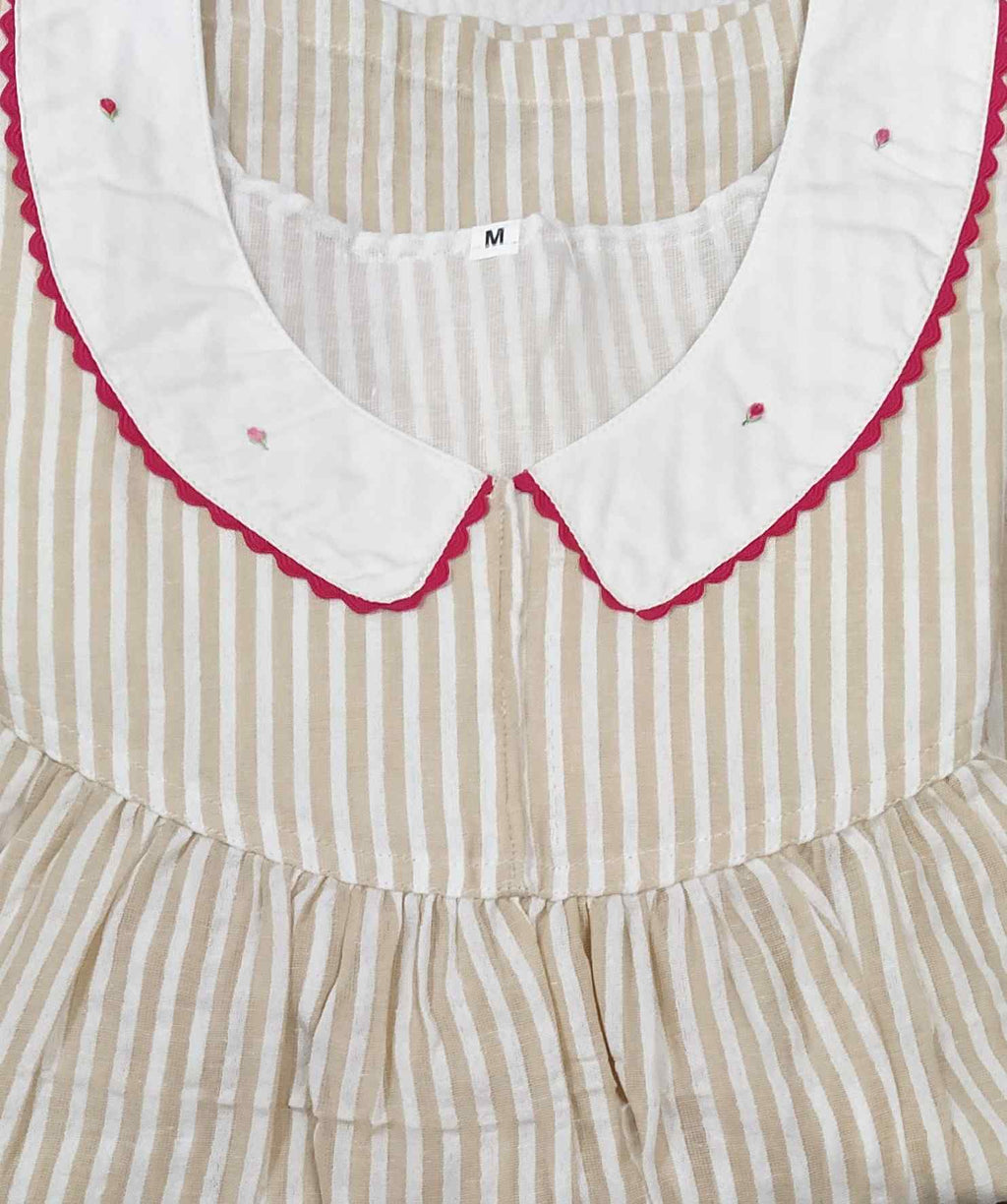 Cotton With Pockets, No Open Medium Printed Nighty