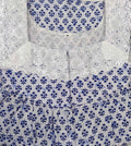 Cotton With Pockets, Half Open Medium Printed Nighty