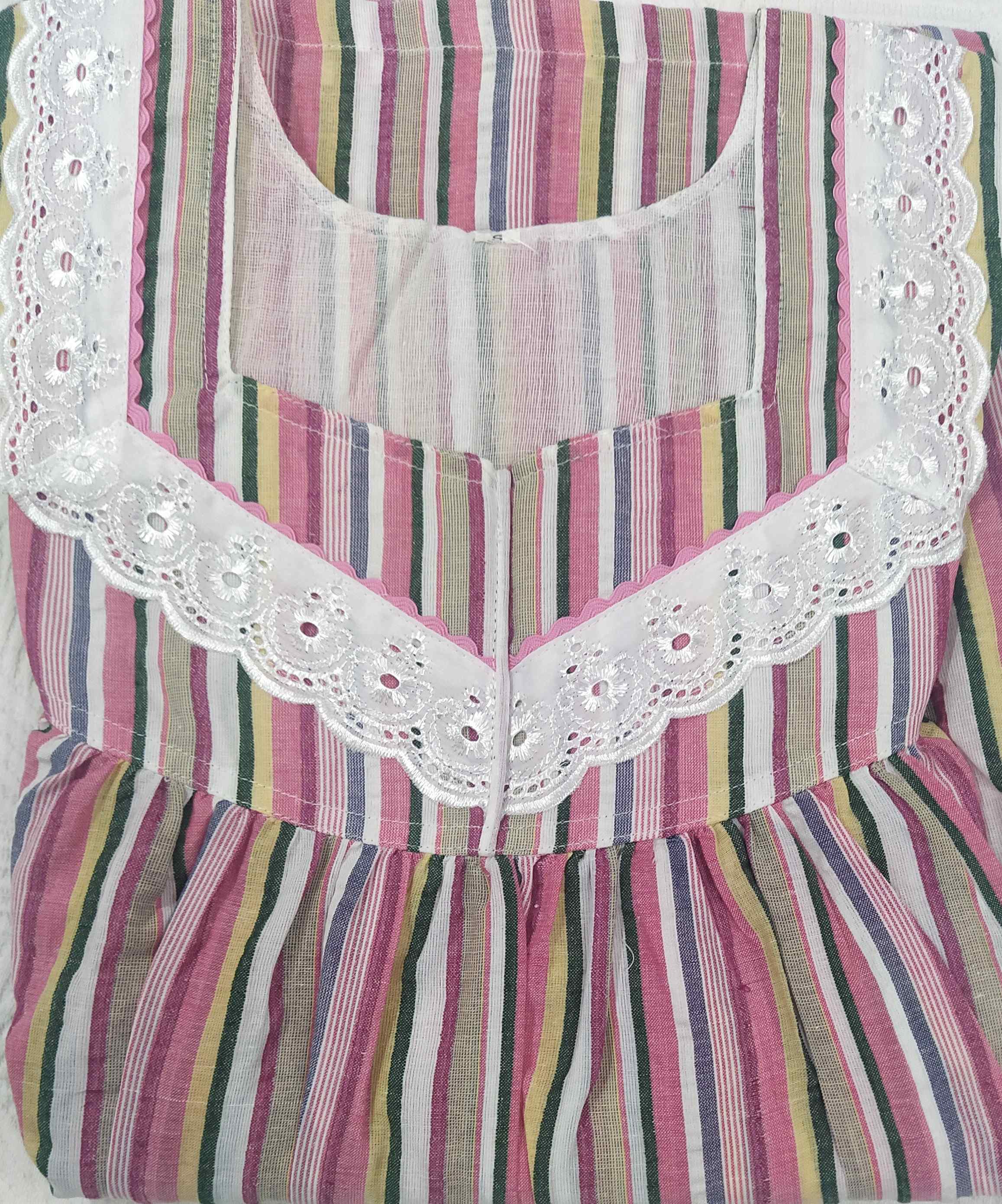 Bantex With Pockets, No Open Small Printed Nighty