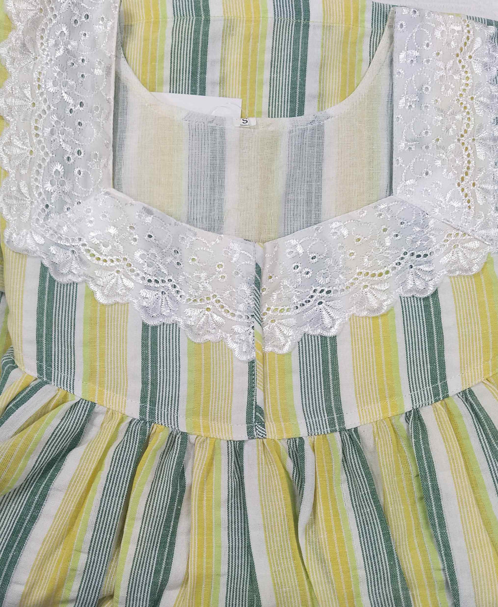 Bantex With Pockets, No Open Small Printed Nighty