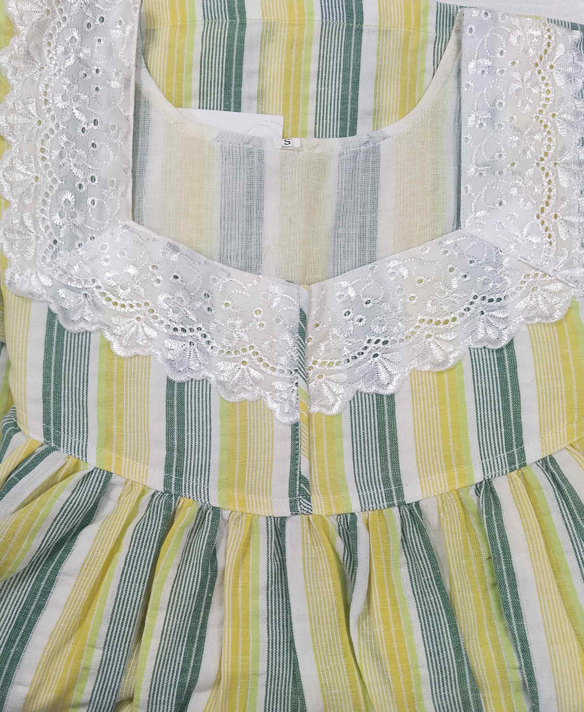 Bantex With Pockets, No Open Small Printed Nighty
