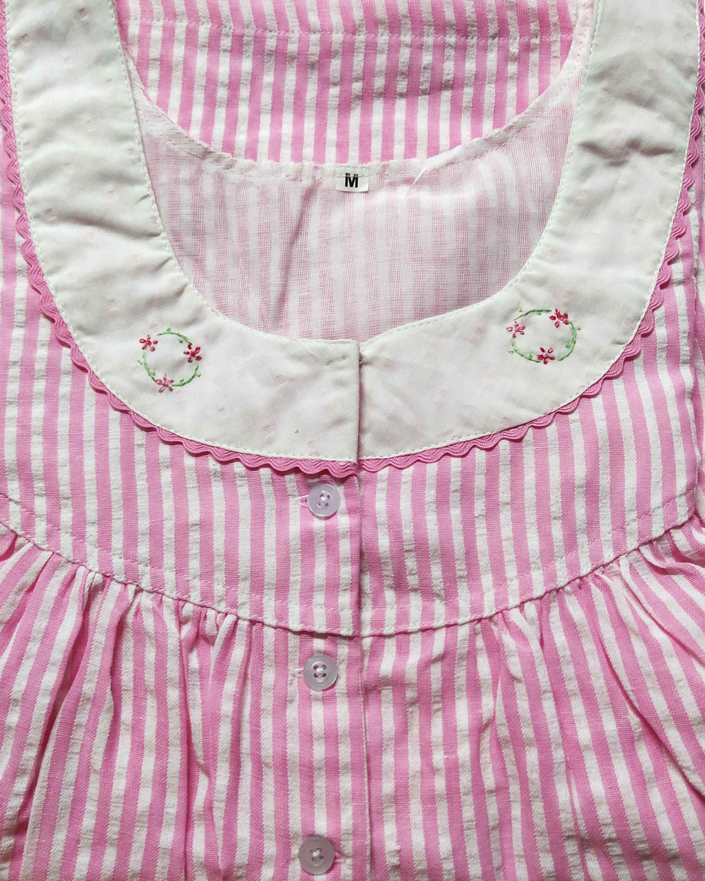 Bantex With Pockets, Half Open Medium Printed Nighty
