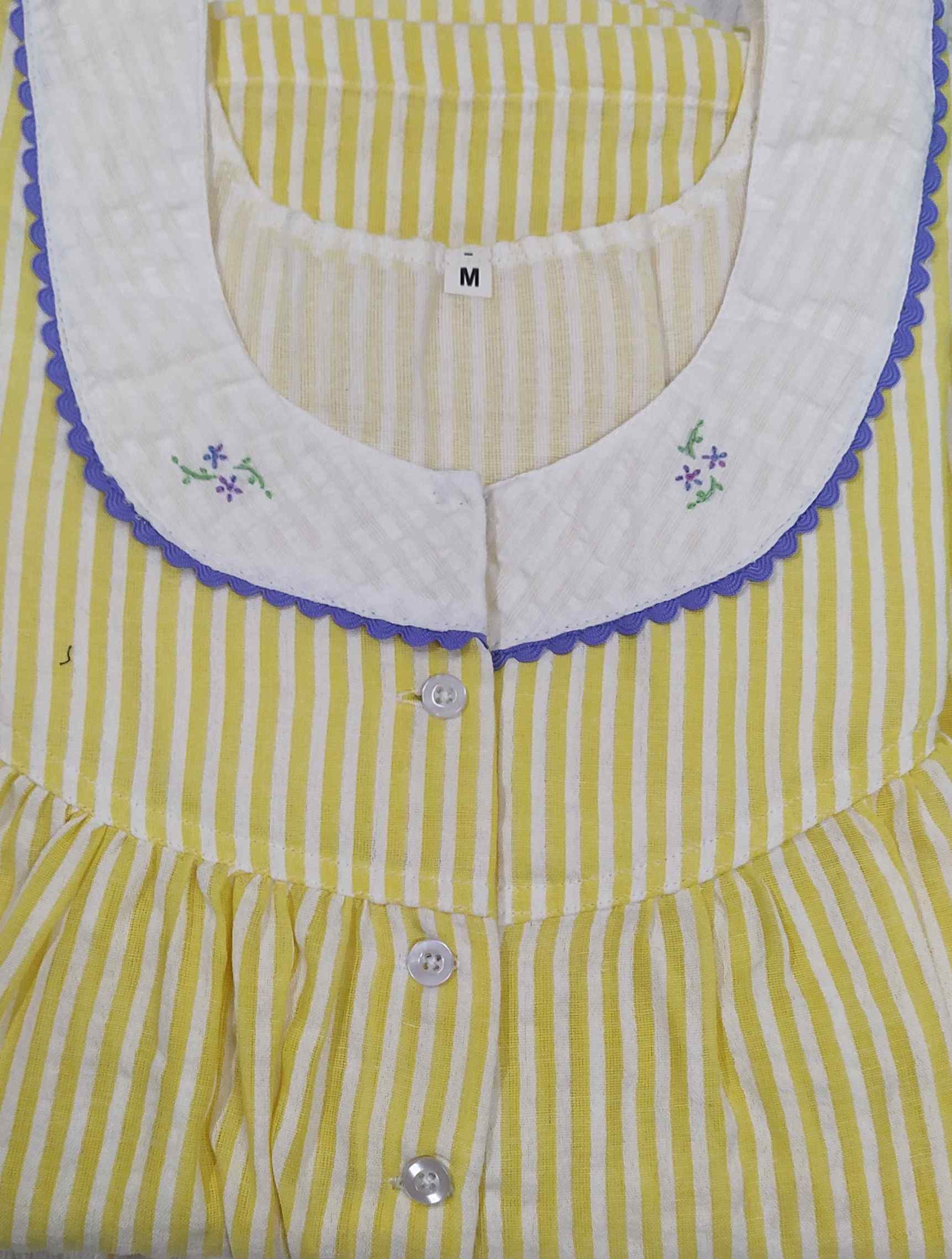 Bantex With Pockets, Half Open Medium Printed Nighty