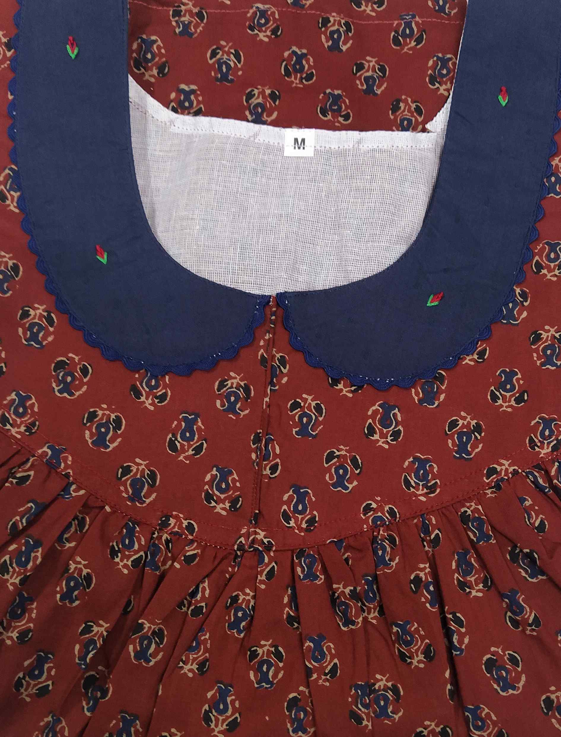 Soft Cotton With Pockets, No Open Medium Printed Nighty