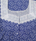 Cotton With Pockets, Half Open Large Printed Nighty