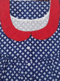 Soft Cotton With Pockets, Half Open Large Printed Nighty