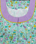 Cotton With Pockets, Half Open Large Printed Nighty