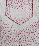 Cotton With Pockets, Half Open Small Printed Nighty