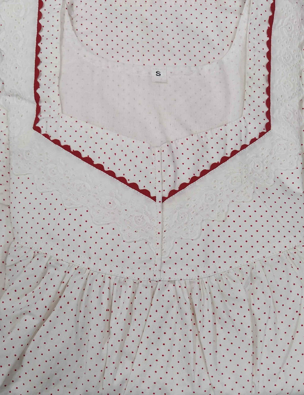 Cotton With Pockets, No Open Small Printed Nighty
