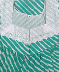 Soft Cotton With Pockets, Half Open Medium Printed Nighty