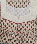 Cotton With Pockets, Half Open Medium Printed Nighty