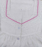 Hacoba With Pockets, Half Open Small Printed Nighty