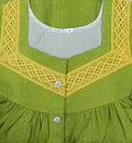 Hacoba With Pockets, Sleeveless , Half Open Small Printed Nighty