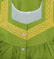 Bantex With Pockets, Half Open Small Printed Nighty