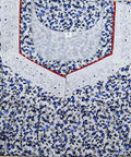 Cotton With Pockets, Half Open Small Printed Nighty