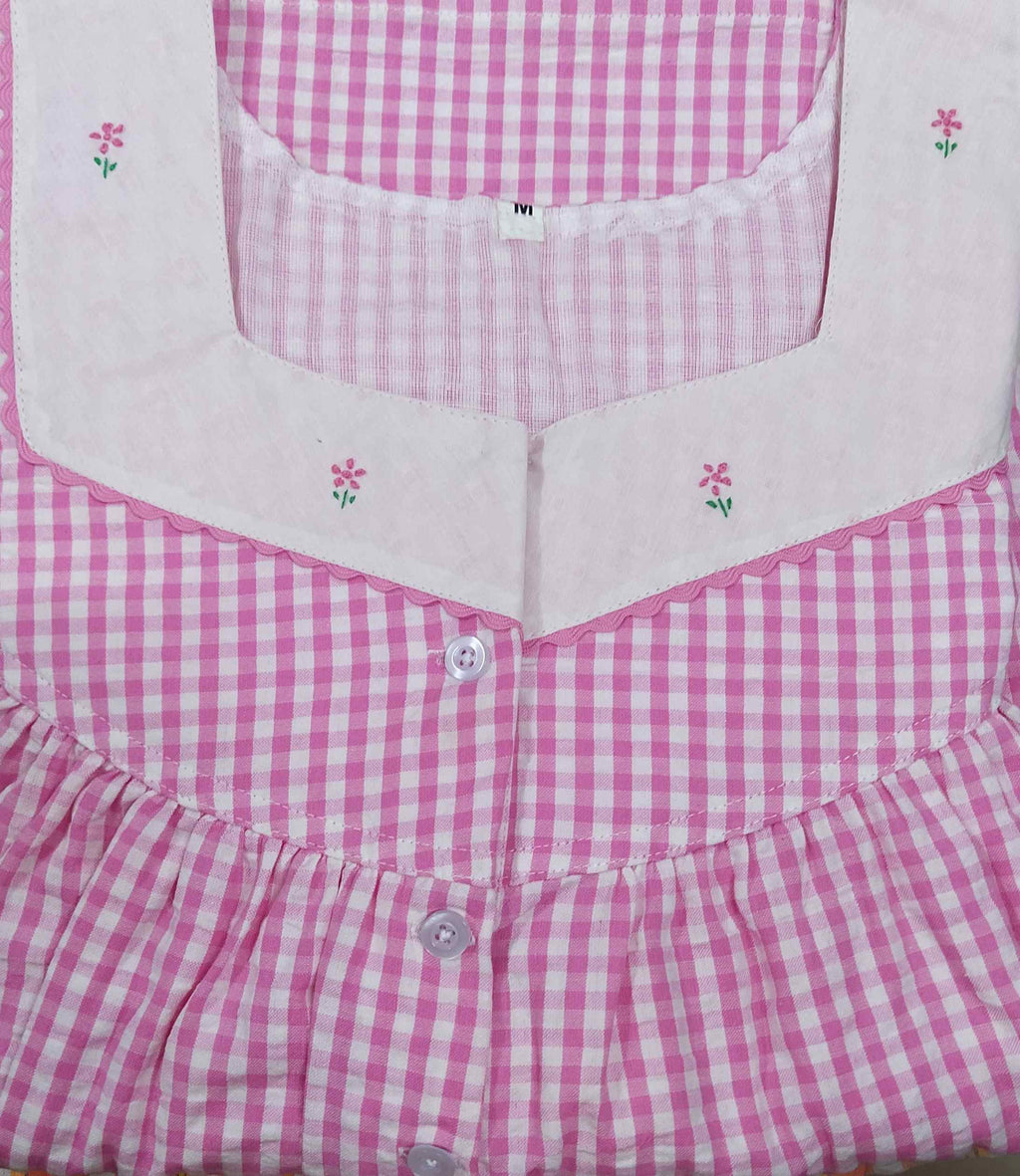 Bantex With Pockets, Half Open Medium Printed Nighty