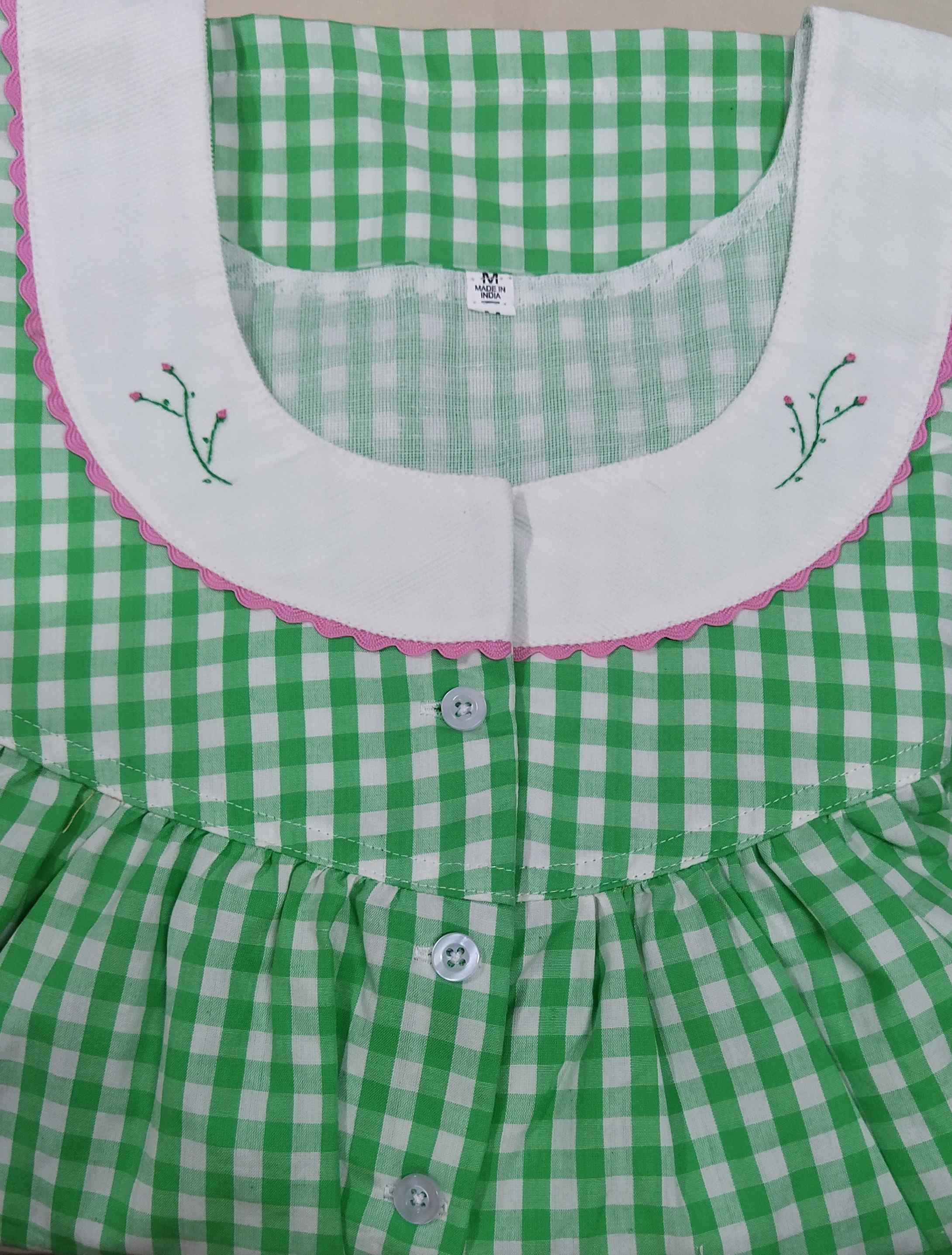 Bantex With Pockets, Half Open Medium Printed Nighty