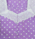 Cotton A-line churidar cut, With Pockets, Half Open Medium Printed Nighty