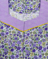 Cotton A-line churidar cut, With Pockets, Half Open Medium Printed Nighty
