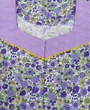 Cotton A-line churidar cut, With Pockets, Half Open Medium Printed Nighty