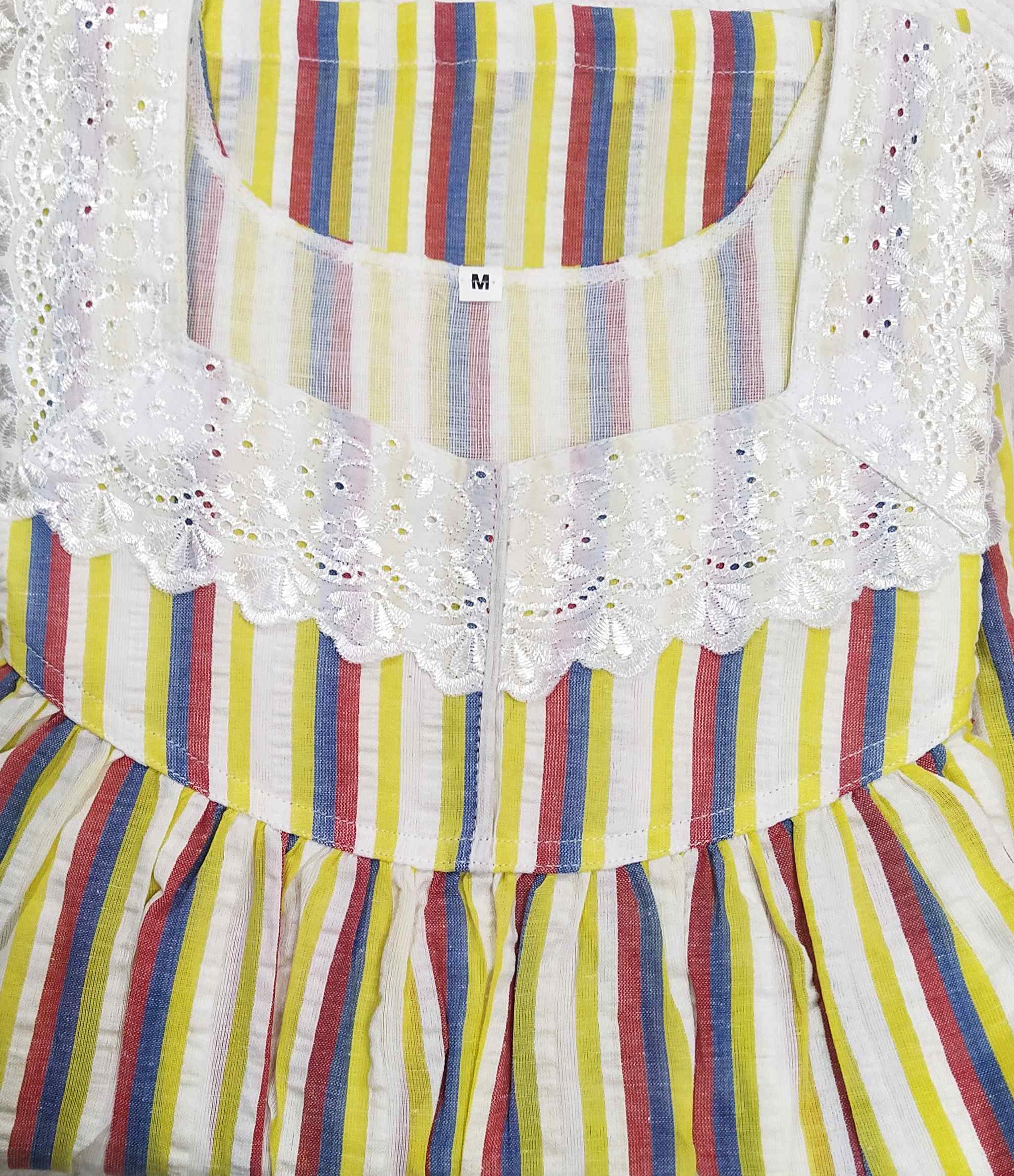 Cotton With Pockets, No Open Medium Printed Nighty