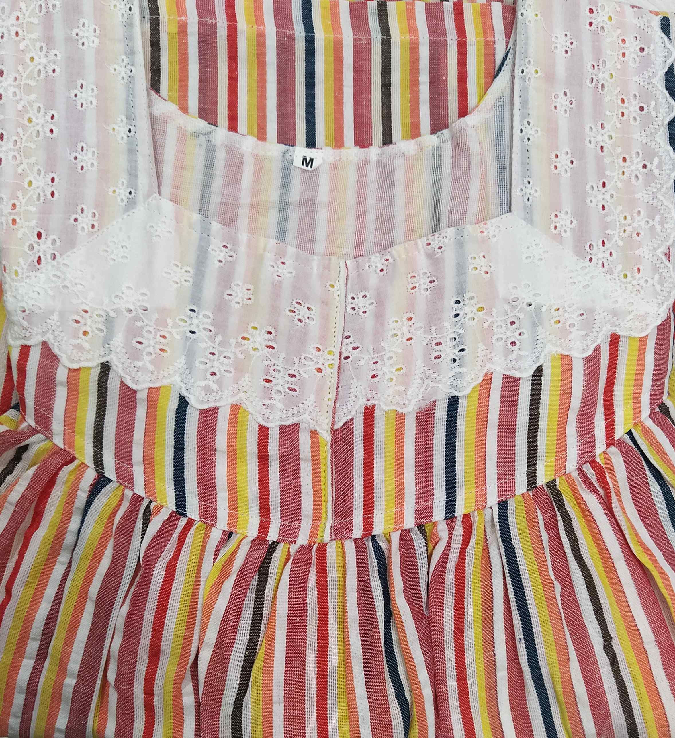 Cotton With Pockets, No Open Medium Printed Nighty