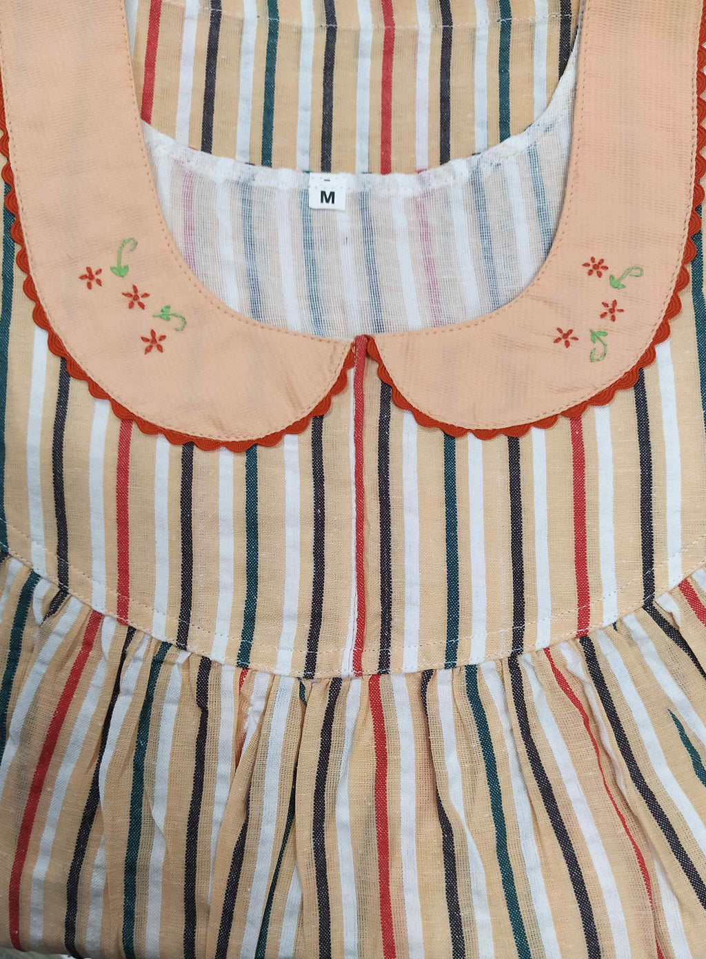 Cotton With Pockets, No Open Medium Printed Nighty