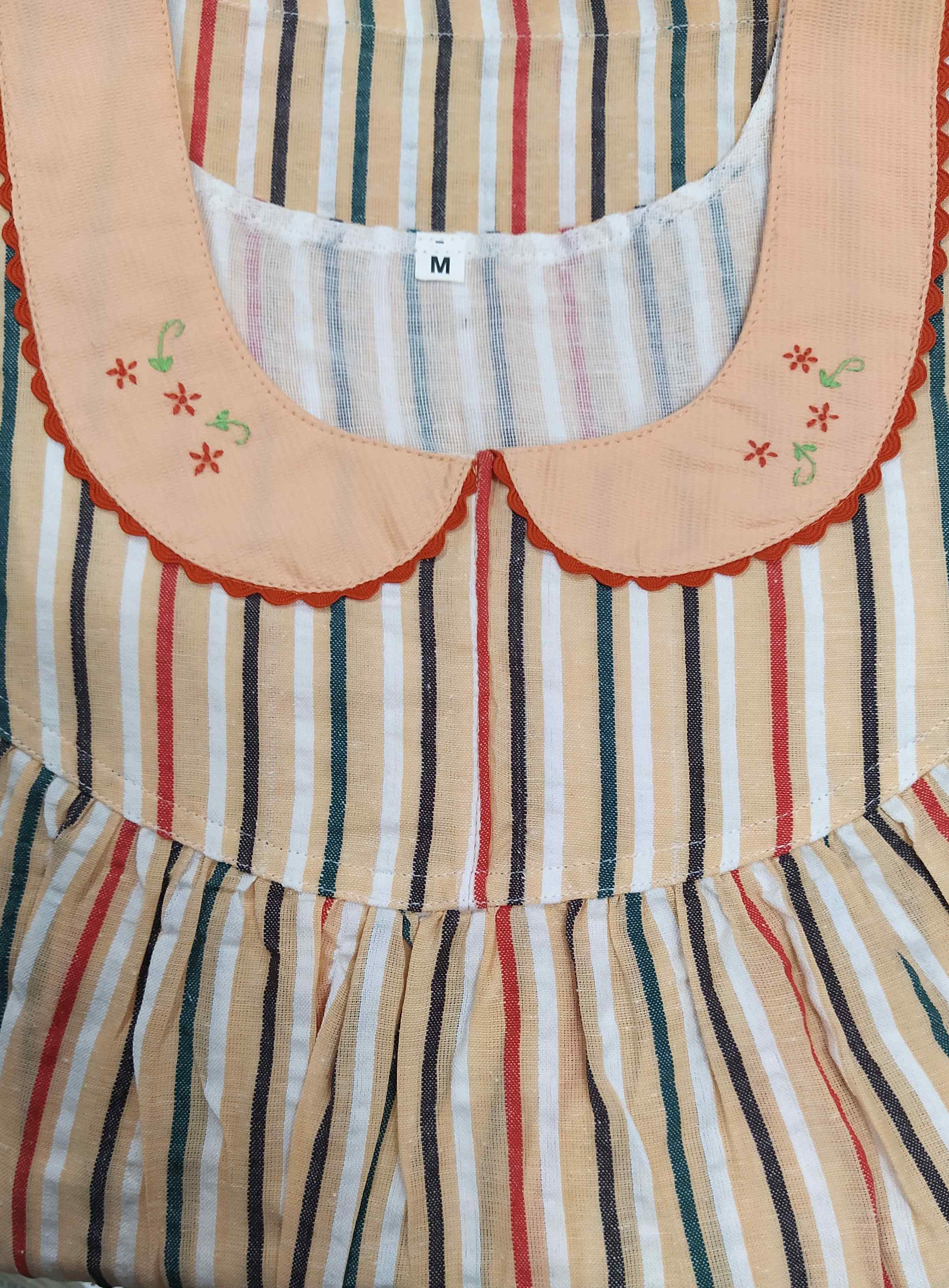 Cotton With Pockets, No Open Medium Printed Nighty