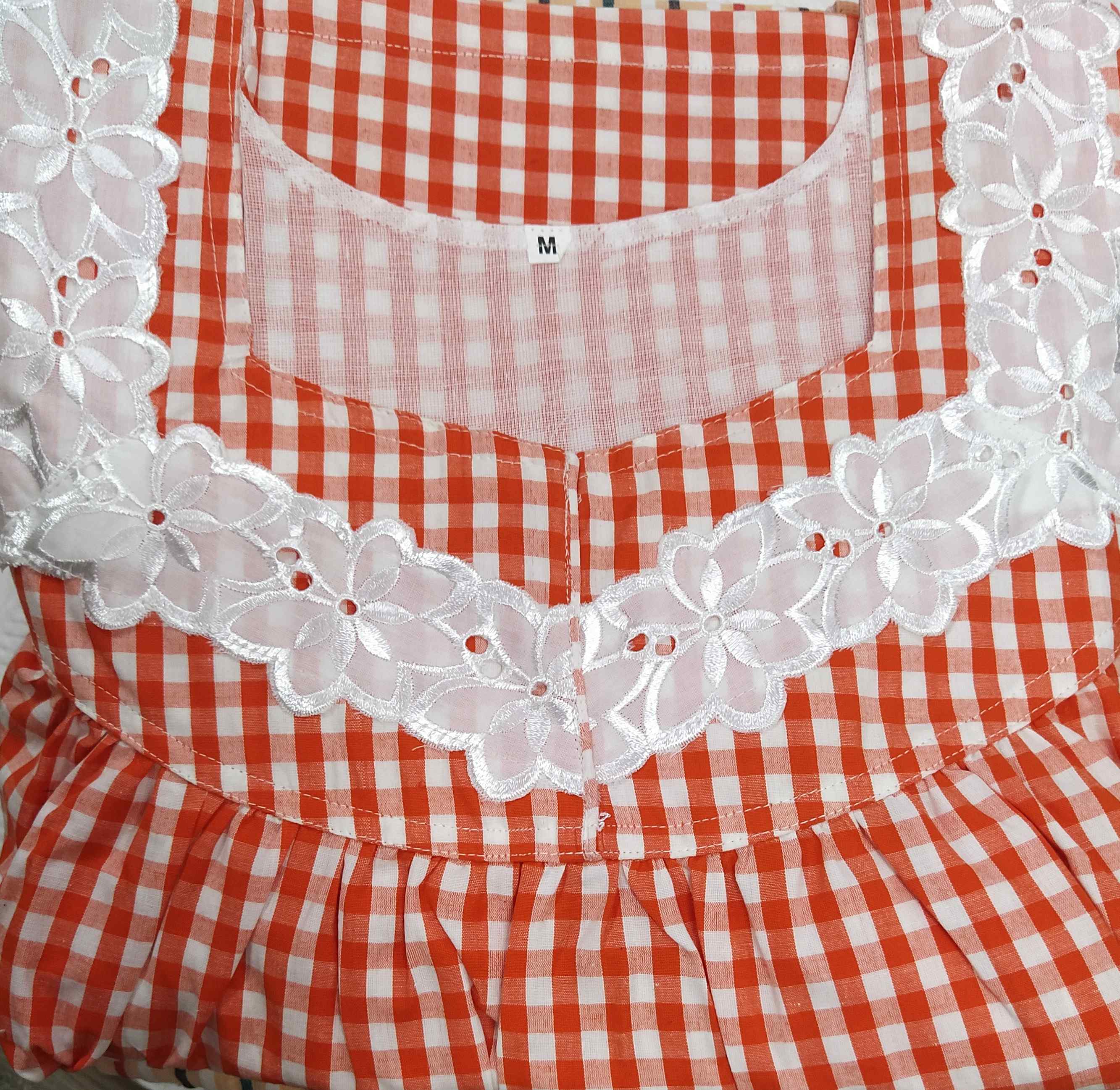 Cotton With Pockets, No Open Medium Printed Nighty