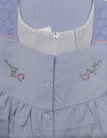 Cotton With Pockets, Half Open Large Printed Nighty