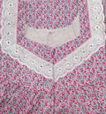 Cotton With Pockets, Half Open Large Printed Nighty