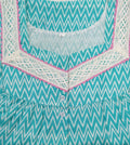 Cotton With Pockets, Half Open Large Printed Nighty