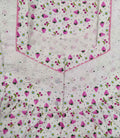 Cotton With Pockets, Half Open Large Printed Nighty